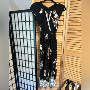 Anthropologie Maeve Floral Jumpsuit
